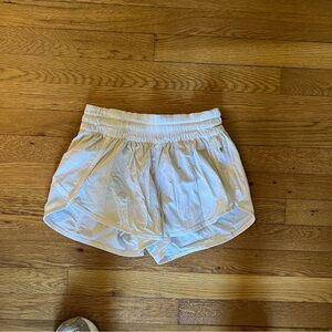White lululemon shorts